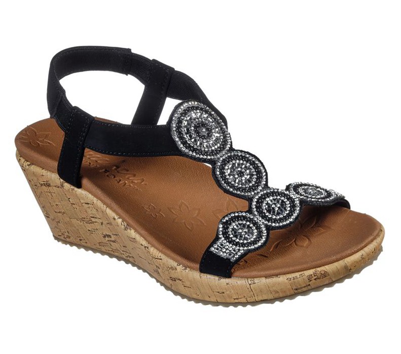 Skechers Beverlee - Date Glam - Womens Sandals Black [AU-VU8823]